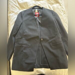 Black Spanx Collarless blazer M NWT